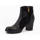 Ghete dama negre piele toc 7 cm Hanna, (F&N 230 negre-25)