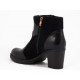 Ghete dama negre piele toc 7 cm Hanna, (F&N 230 negre-25)