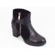 Ghete dama negre piele toc 7 cm Hanna, (F&N 230 negre-25)