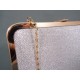 Geanta dama clutch argintiu metalizat Feerya, (FLORY CLUTCH ARGINTIE-90)