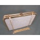 Geanta dama clutch argintiu metalizat Feerya, (FLORY CLUTCH ARGINTIE-90)