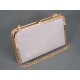 Geanta dama clutch argintiu metalizat Feerya, (FLORY CLUTCH ARGINTIE-90)