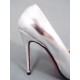 Pantofi dama argintii stiletto toc 10 cm Sonyk, (BOTINELLI ISBELA SILVER PU)