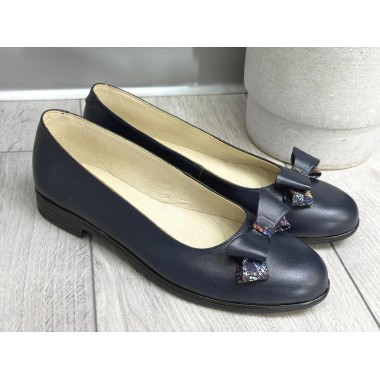 Pantofi dama piele bleumarin Dona2